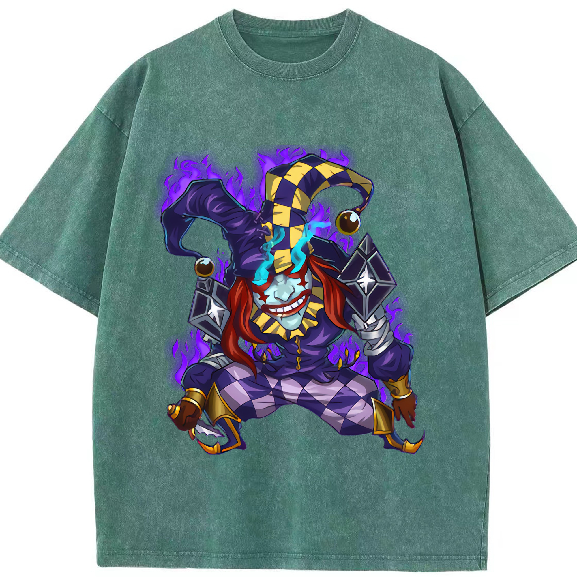 リーグ・オブ・レジェンド League of Legends LOL 綿100% ヴィンテージ風 半袖Tシャツ（フロントプリント）